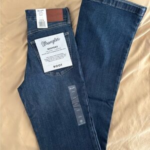 Wrangler women's Bootcut Jeans - Dark Blue Denim